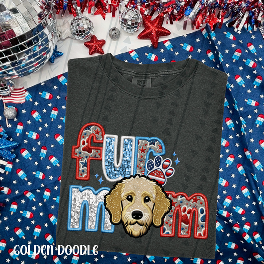 Fur Mom - Golden Doodle DTF Transfer