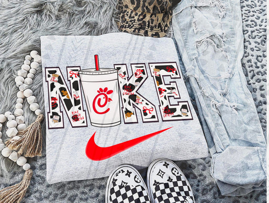 ChickFilA Swoosh DTF Transfer