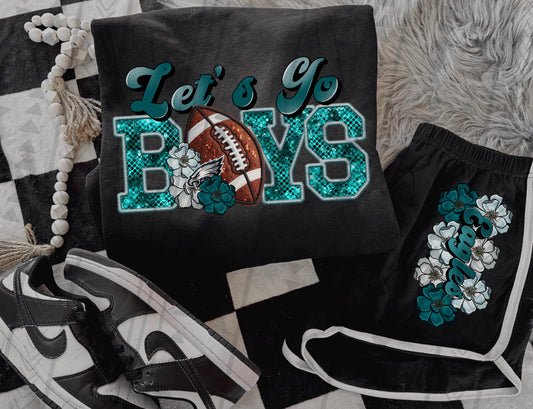 Let’s Go Football Floral DTF Transfer