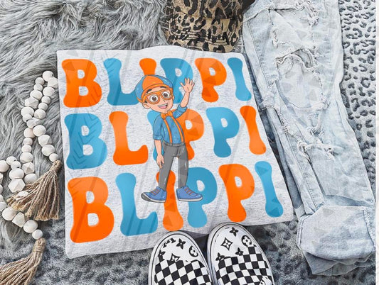 Blippi Stacked DTF Transfer
