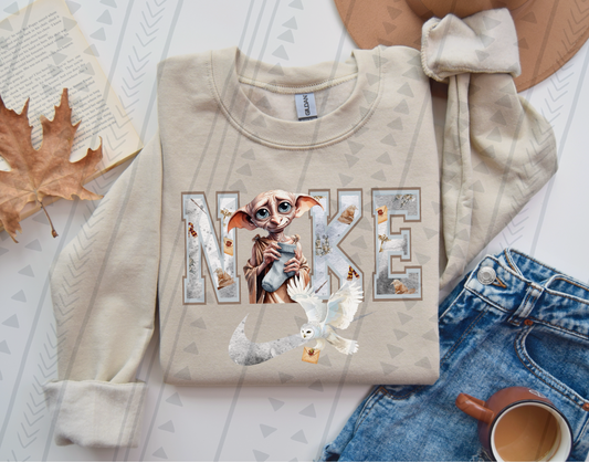 Dobby Is Free Swoosh DTF Transfer