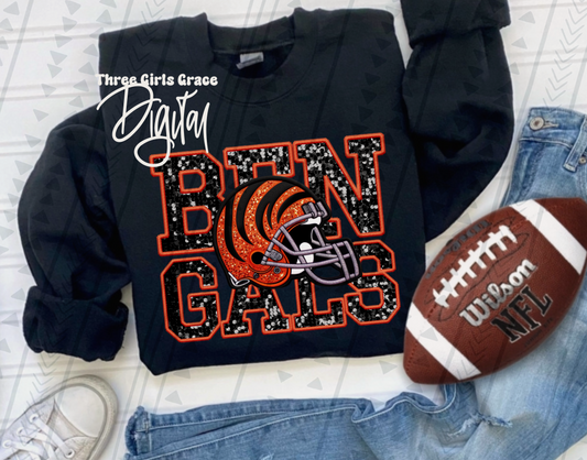 Bengals Faux Embroidery DIGITAL