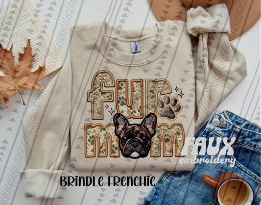 Fur Mom - Brindle Frenchie DTF Transfer
