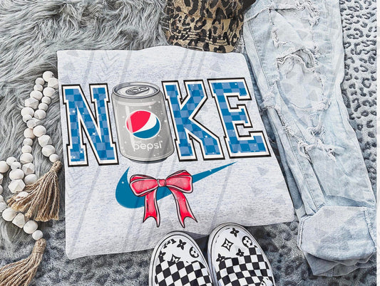 Diet Pepsi Swoosh DTF Transfer