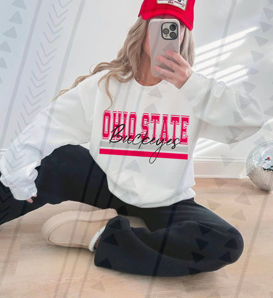 Simple OSU Buckeyes DTF Transfer