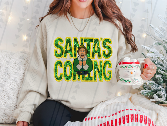 Santa’s Coming DTF Transfer