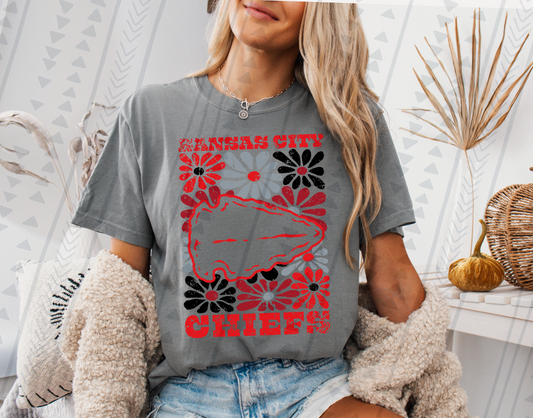 Groovy Chiefs DTF Transfer