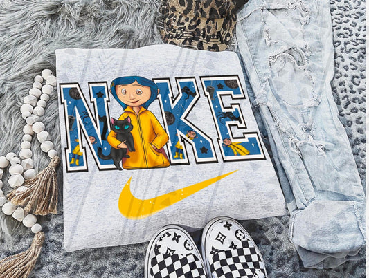 Coraline Swoosh DTF Transfer