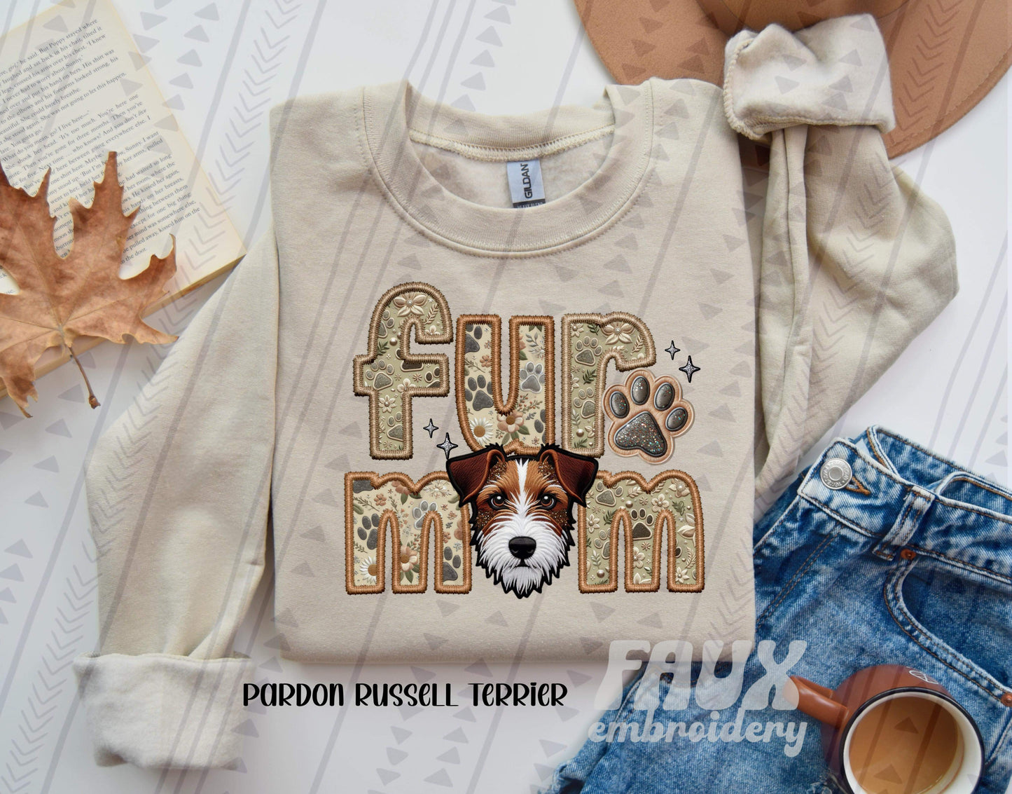 Fur Mom - Pardon Russell Terrier DTF Transfer