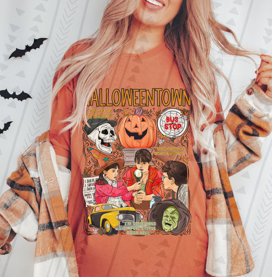 Halloween Town Collage DTF Transfer