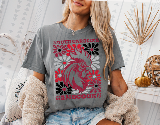 Groovy Gamecocks DTF Transfer