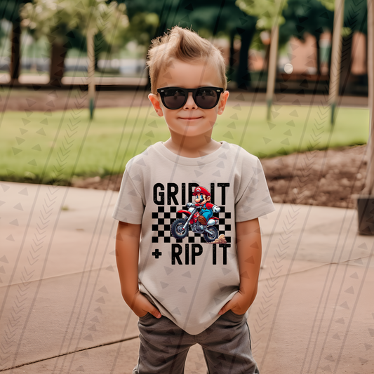 Mario Grip It & Rip It DTF Transfer