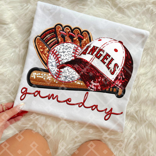 Angels Game Day DTF Transfer