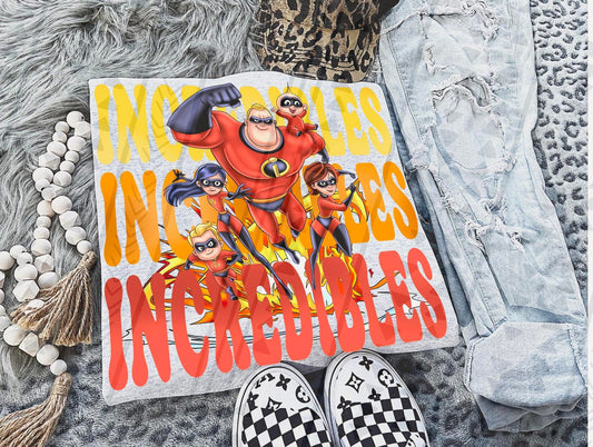 Incredibles Stacked DTF Transfer