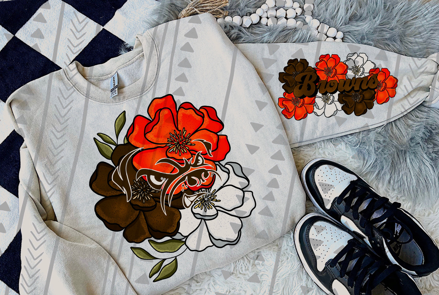 Floral NFL DTF Transfer