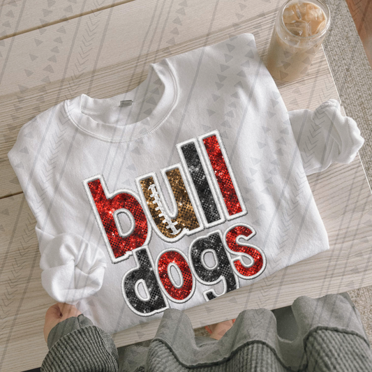Bulldogs Faux Sequin DTF Transfer