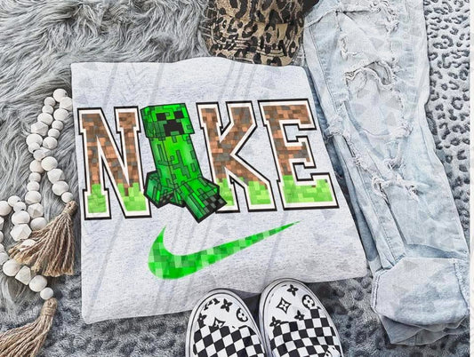 Creeper Craft Swoosh DTF Transfer