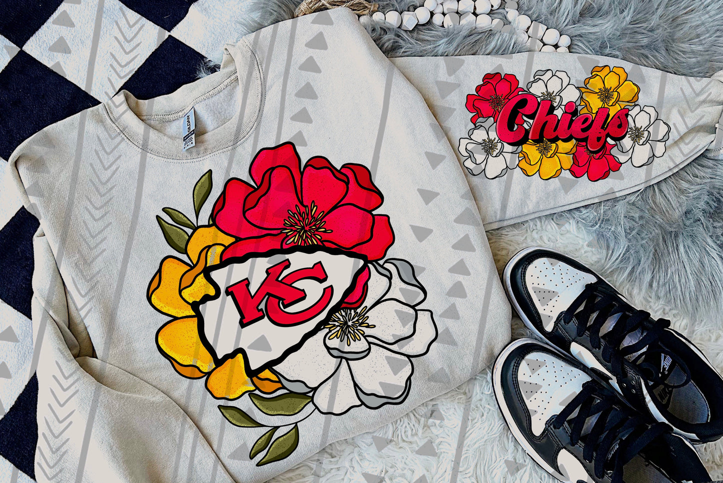 Floral NFL DTF Transfer