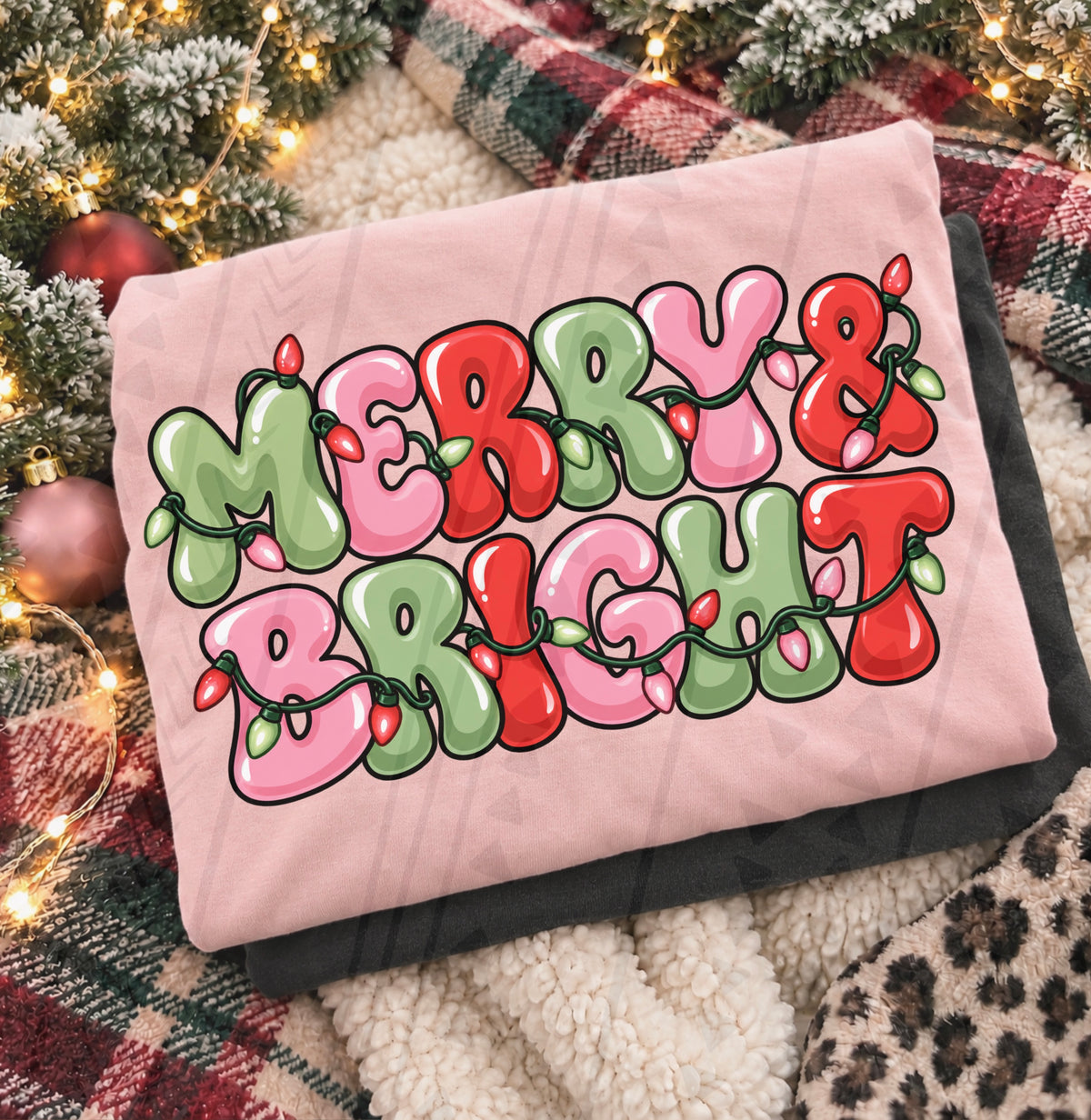 Merry & Bright DTF Transfer