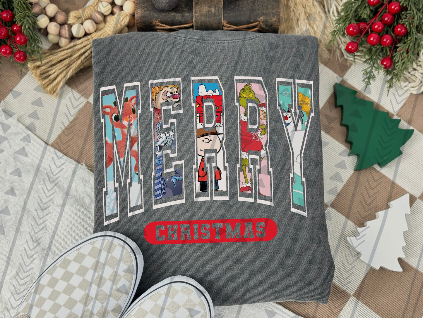 Merry Christmas Classics DTF Transfer