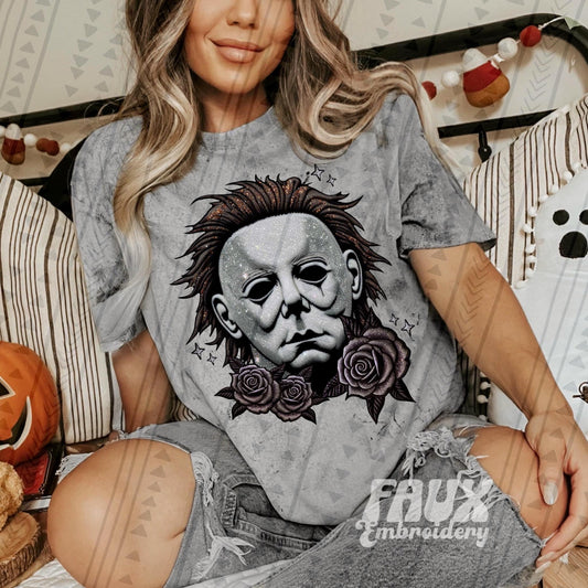 Horror Faux Embroidery - Myers DTF Transfer