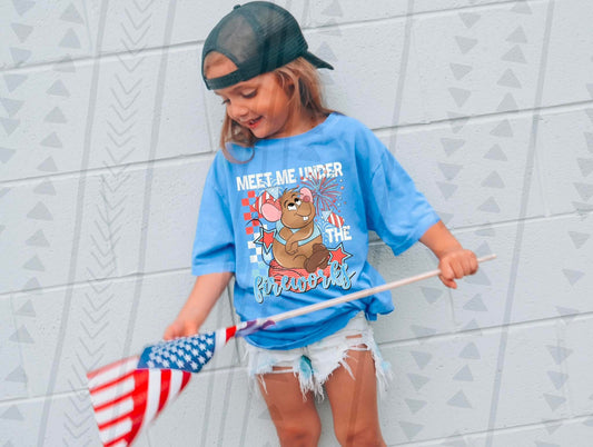 Meet Me Under The Fireworks DTF Transfer