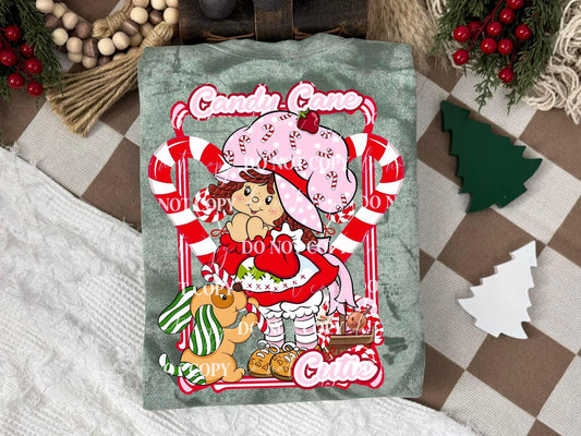 Candy Cane Cutie DTF Transfer