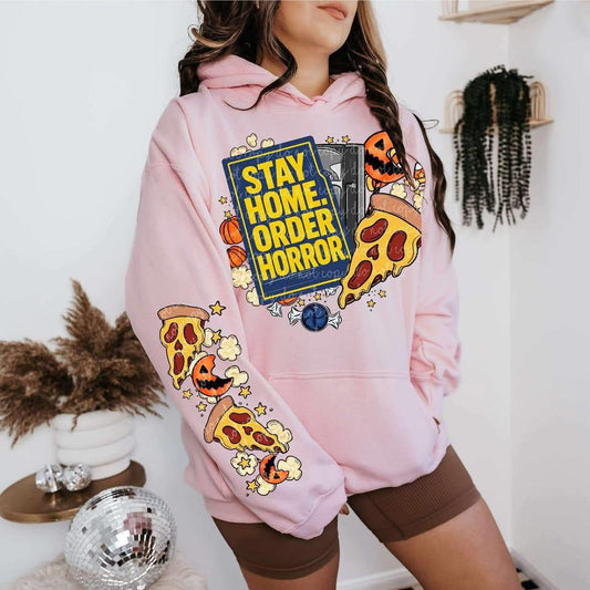 Stay Home Order Horror DTF Transfer