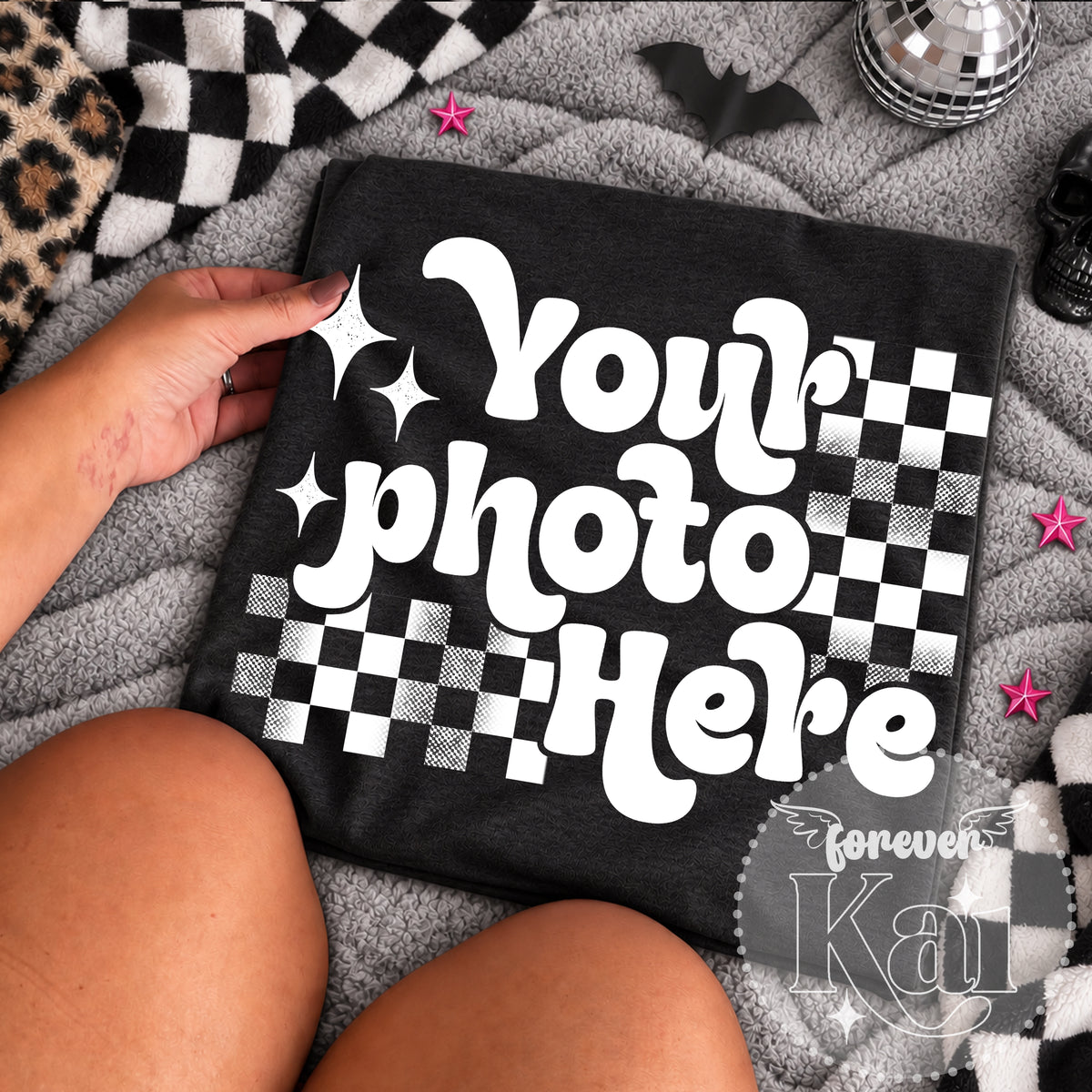 Black Halloween Simple Mockup