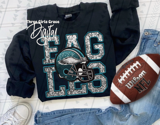 Eagles Faux Embroidery DIGITAL