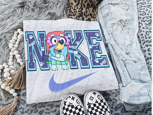 Bluey Granny Swoosh DTF Transfer