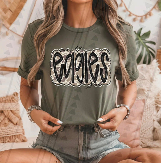 Camo Mascots (Multiple Teams/Request Your Own) DTF Transfer