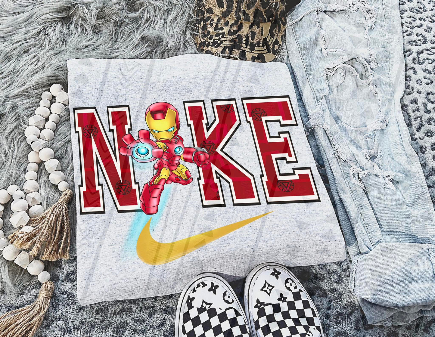 Iron Man Swoosh DTF Transfer