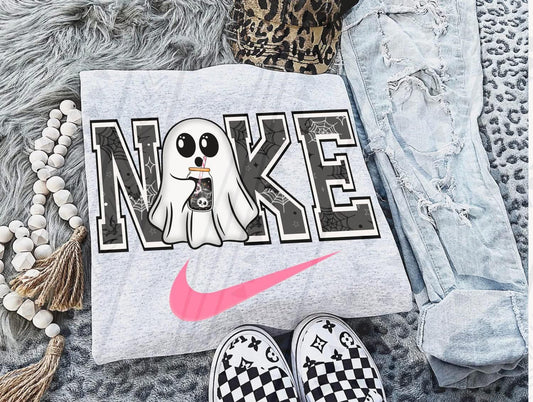 Ghostie Skull Brew Swoosh DTF Transfer