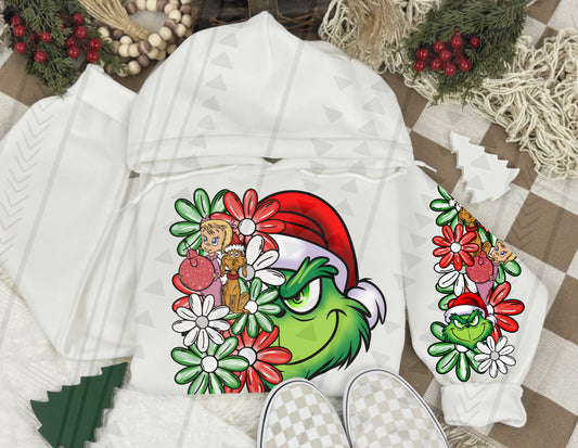 Half Floral Whoville DTF Transfer