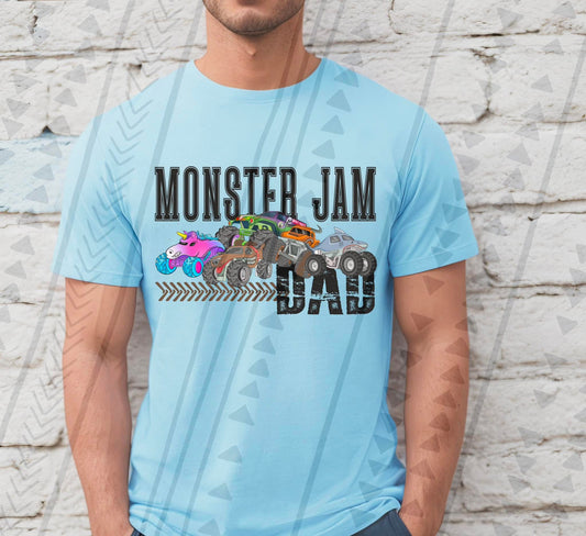 Monster Jam Dad DTF Transfer