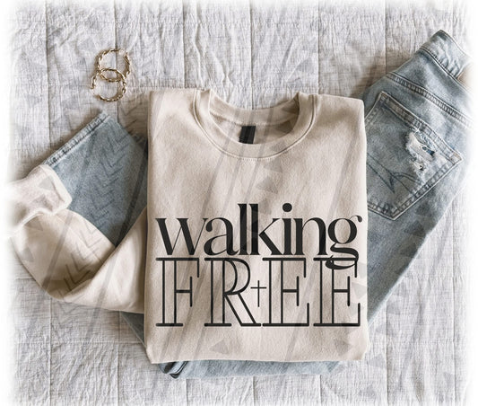 Walking Free DTF Transfer