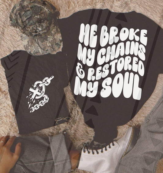 He Restored My Soul DTF Transfer