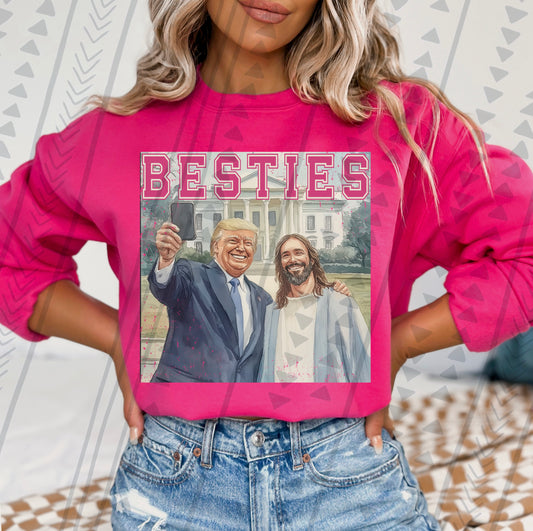 Besties Jesus/Trump DTF Transfer