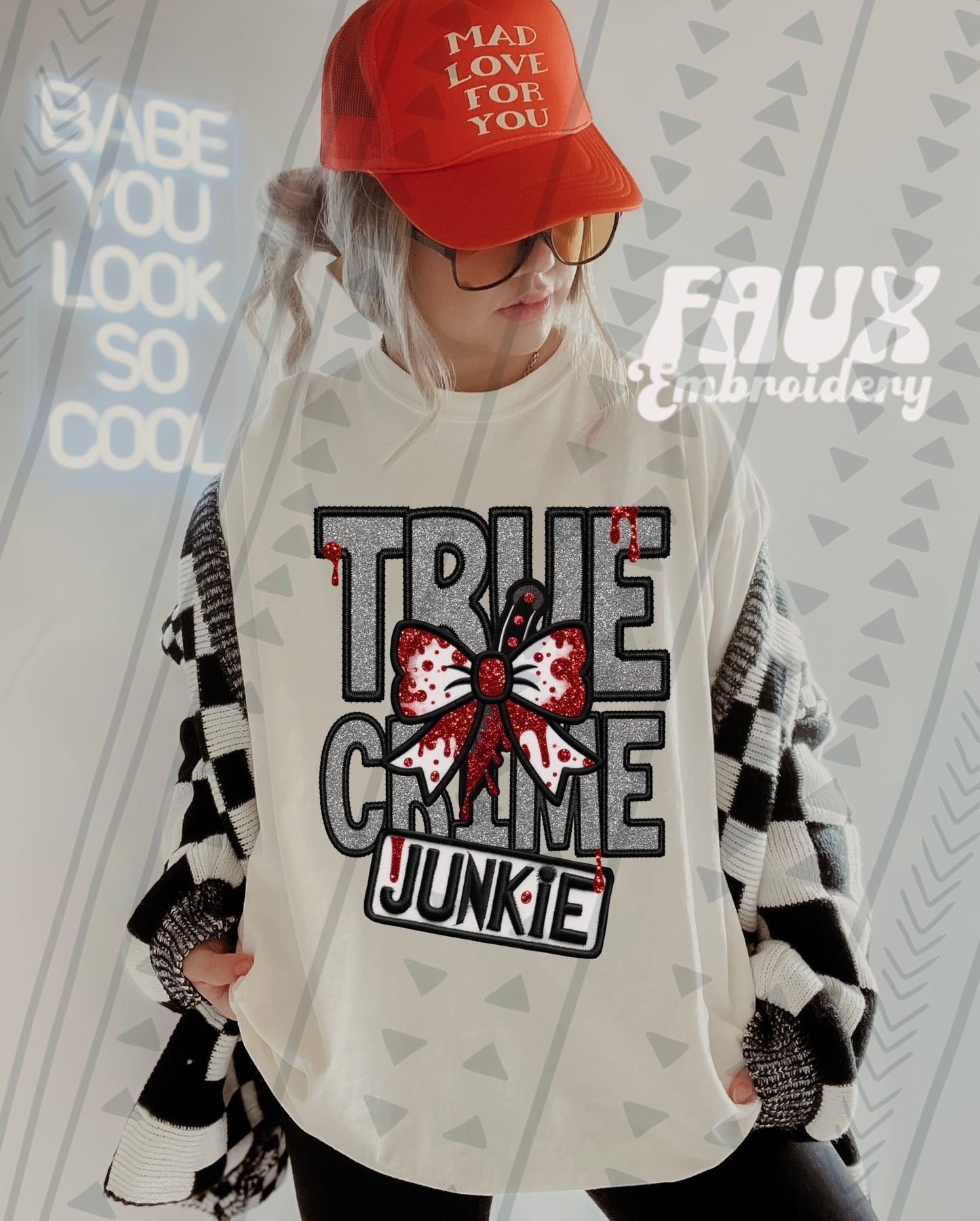 True Crime Junkie DTF Transfer