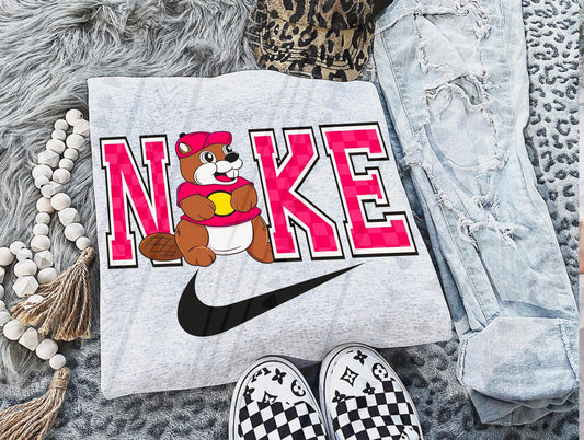 Beaver Swoosh DTF Transfer