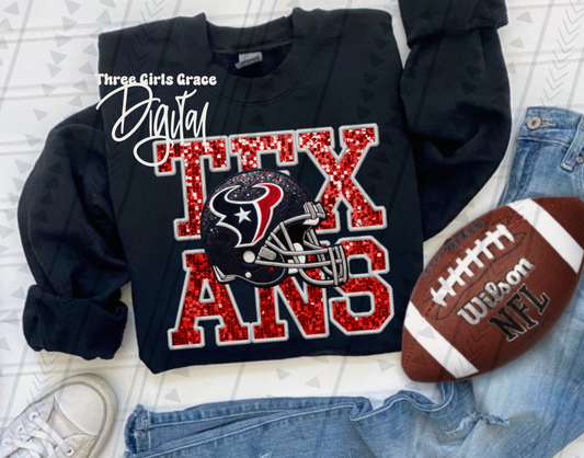 Texans Faux Embroidery DIGITAL