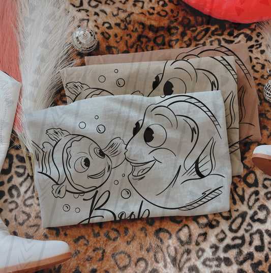 Boop Nemo/Dory DTF Transfer