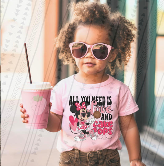 Love & Cake Pops - MOUSE DTF Transfer