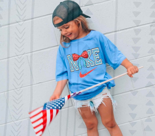 Patriotic Coquette Swoosh DTF Transfer