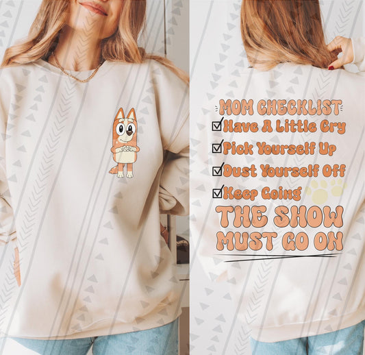 Mom Checklist DTF Transfer