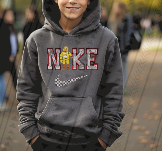 5 Nights Chica Swoosh DTF Transfer