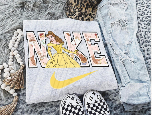 Belle Swoosh DTF Transfer
