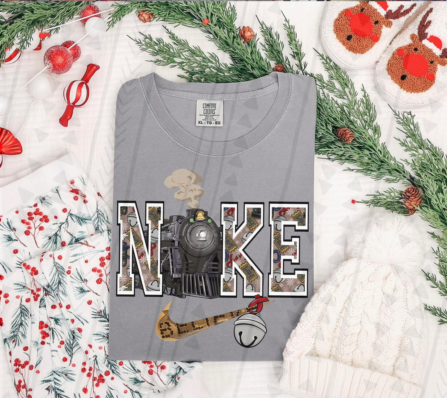 Polar Express Swoosh DTF Transfer