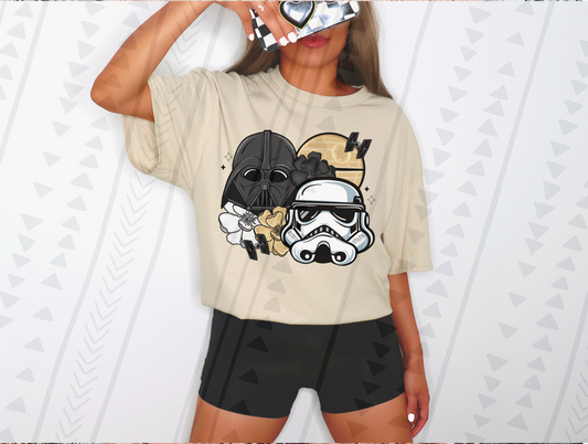 Floral Star Wars DTF Transfer